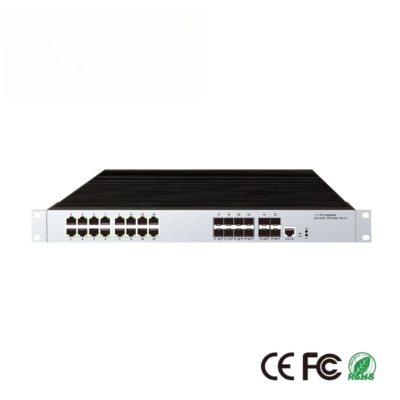 Sfp+ 10G Managed Switch 8 Port - 16-RJ45 포트 산업용 관리형 이더넷 스위치,