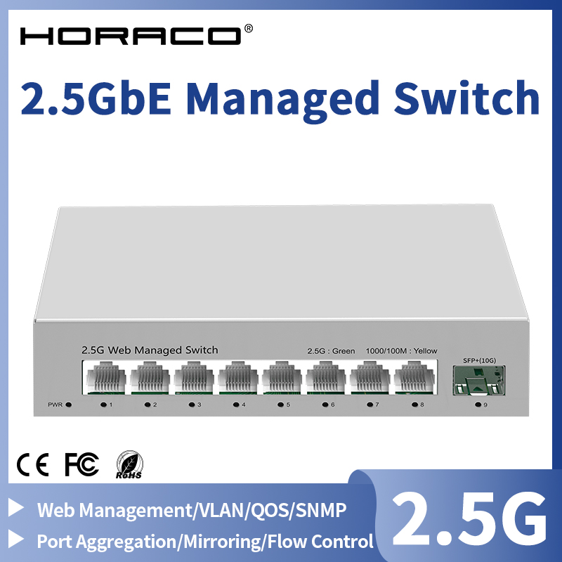 Sfp+ 10G Managed Switch 8 Port - 2.5GbE 관리형 스위치 8포트 2.5GBASE-T 네트워크