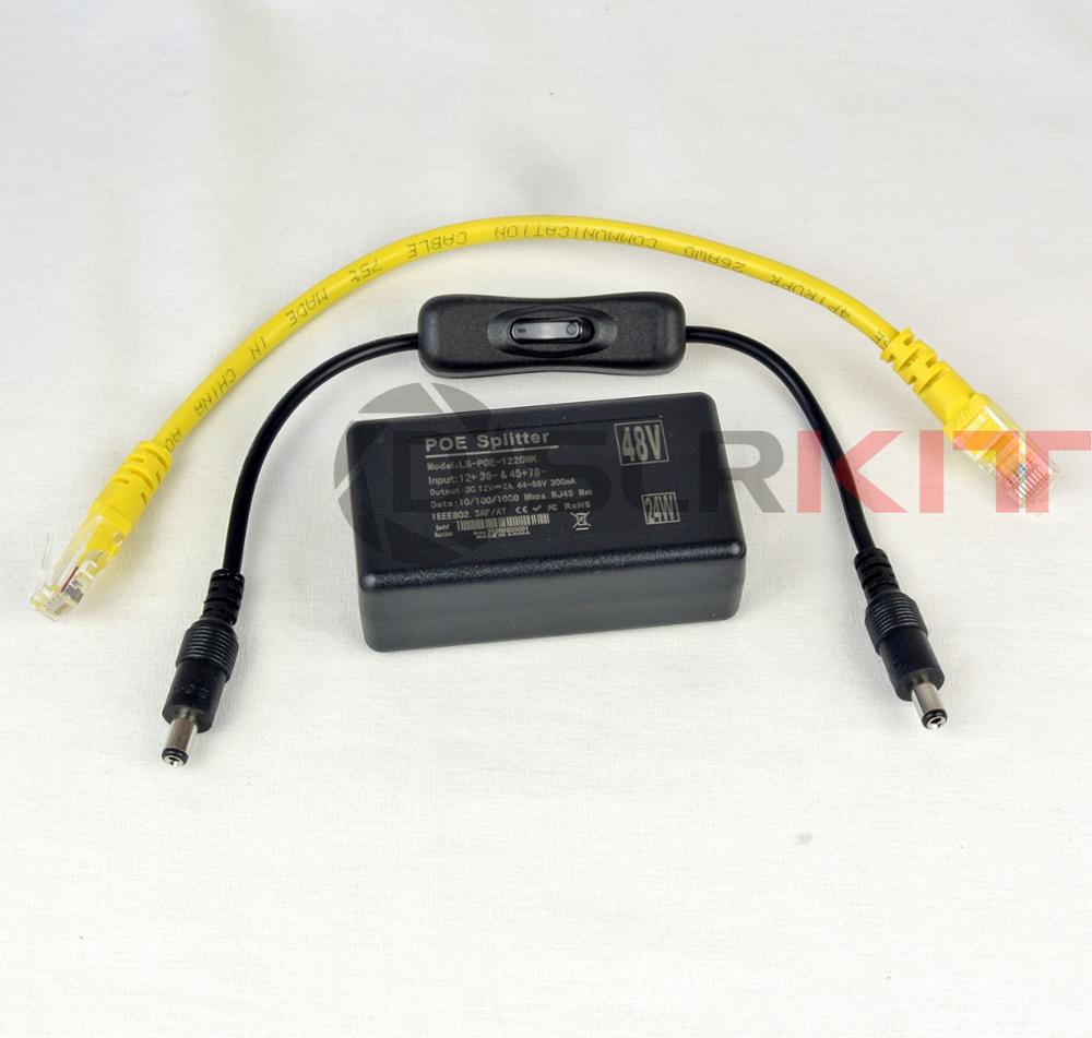 Active Poe Splitter Gigabit 12V 2A - DSLRKIT-기가비트 12V2A 활성 PoE 분배기, 컴퓨트