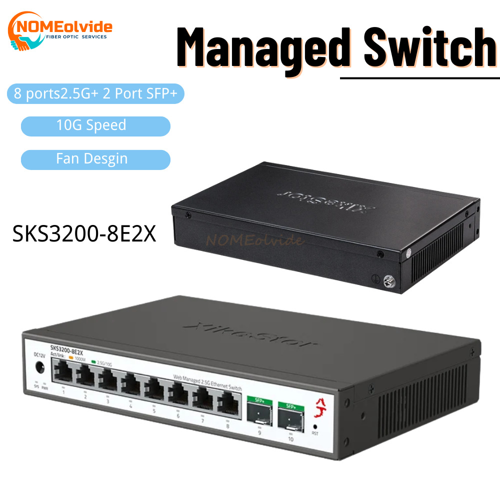 Sfp+ 10G Managed Switch 8 Port - SKS3200 XikeStor 10포트 L2 간편 관리형