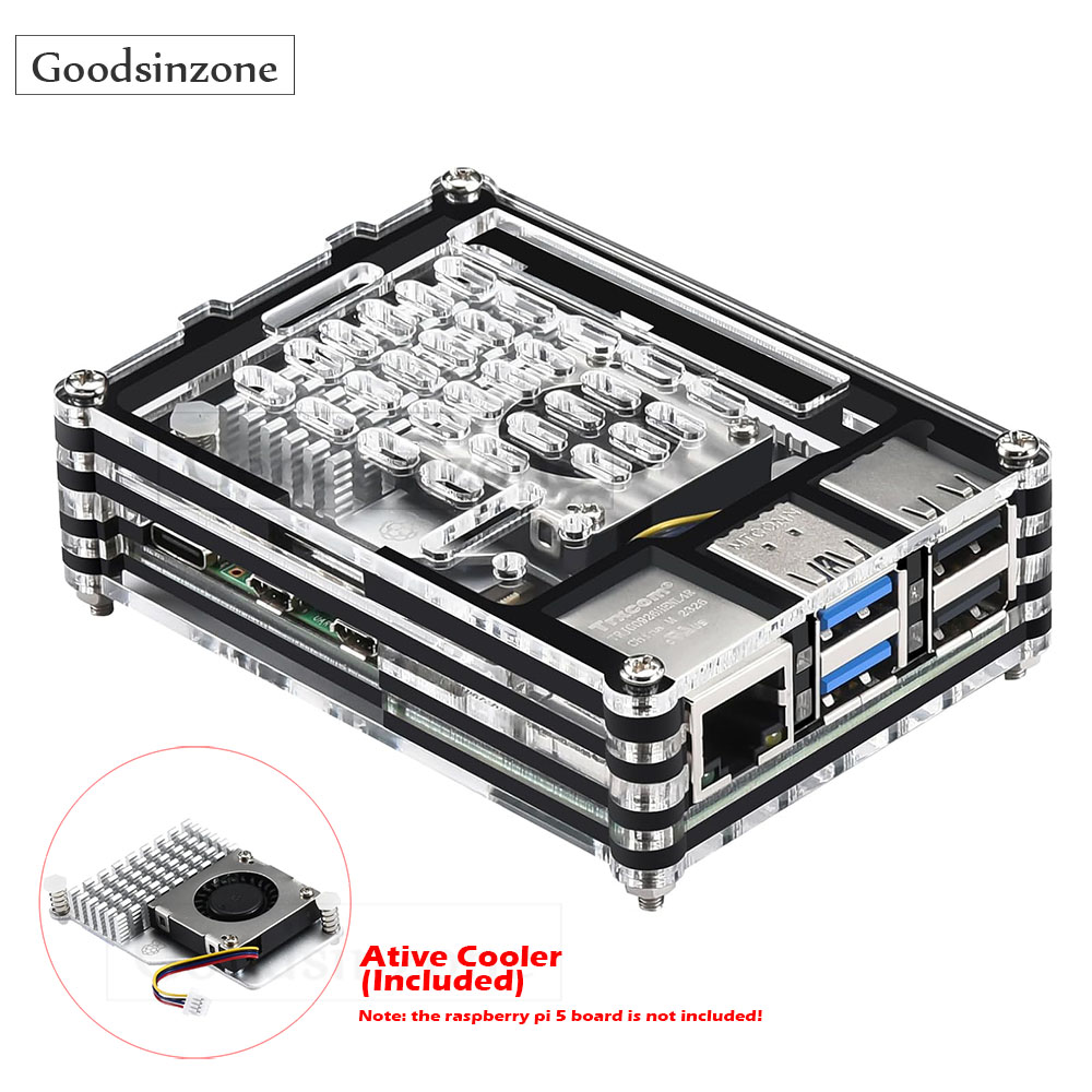 Raspberry Pi 5 8Gb - 액티브 쿨러 냉각 선풍기 키트가 있는