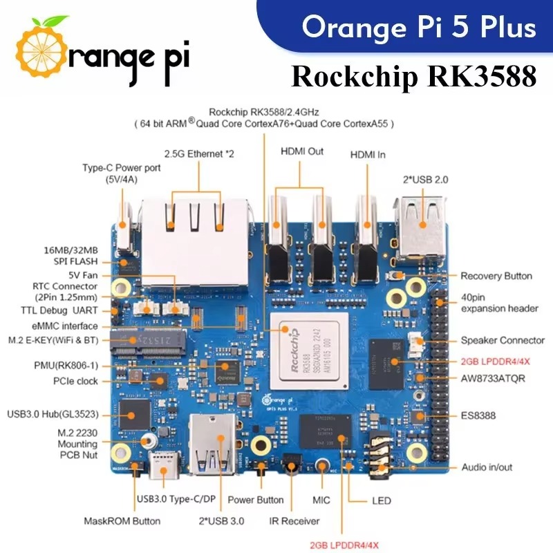 2026 Pi 5 Plus 4 8 16 32GB 램 싱 - Orange Pi 5 Plus 32Gb 리뷰 및 가격