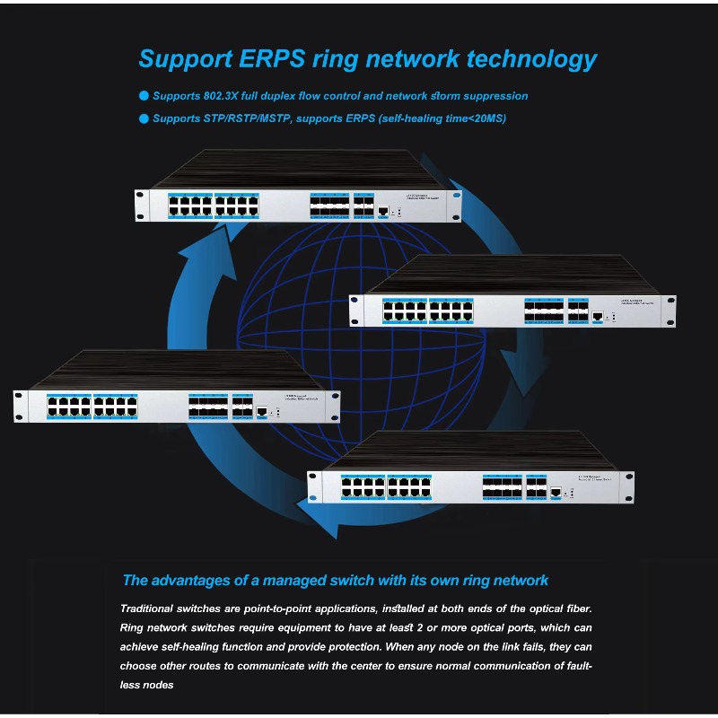 16-RJ45 포트 산업용 관리형 이더넷 스위치, 8개 - Sfp+ 10G Managed Switch 8 Port 리뷰 및 가격