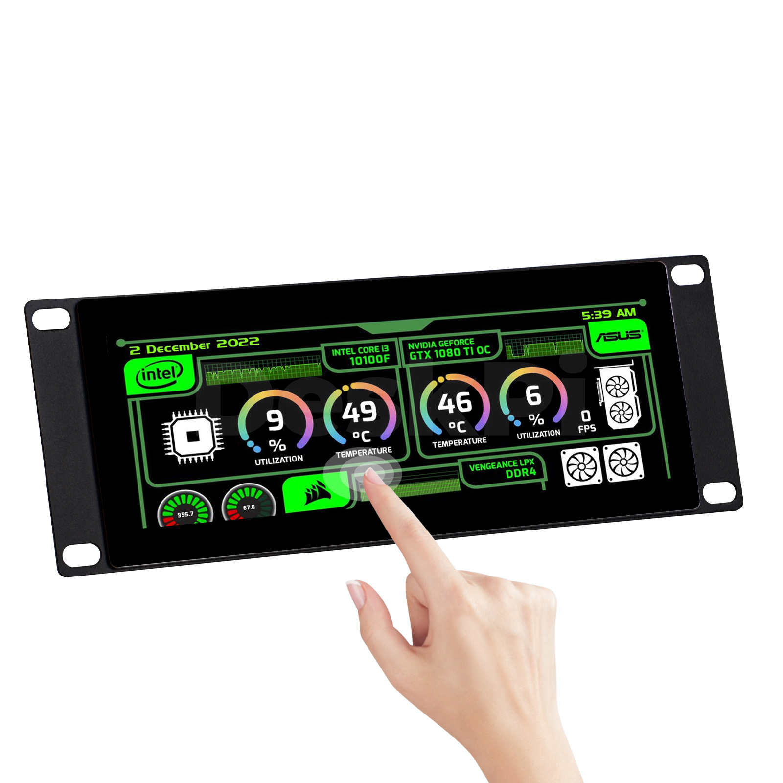 DeskPi 7.84인치 터치스크린 1280X400 T - Deskpi Super6C 리뷰 및 가격