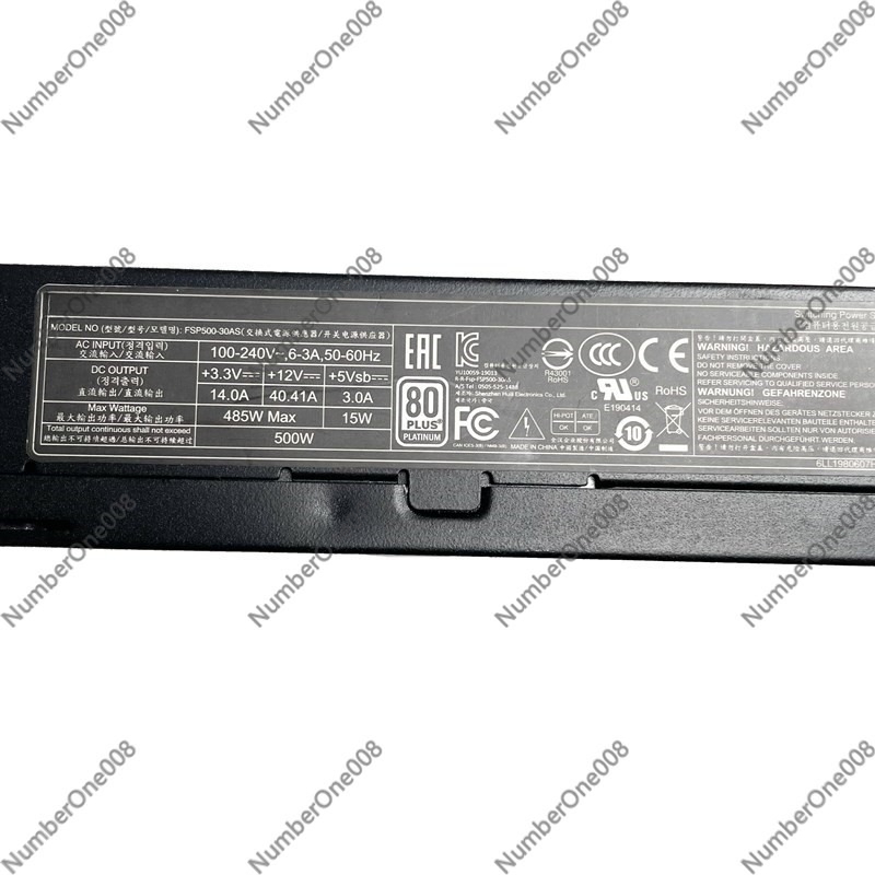 FSP500-30AS 80Plus 플래티넘 플렉스 AT - Atx Power Supply 1U Flex 500W 리뷰 및 가격