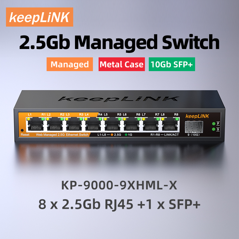 KeepLiNK 2.5Gb 관리형 스위치(8포트 2.5 - Sfp+ 10G Managed Switch 8 Port 리뷰 및 가격