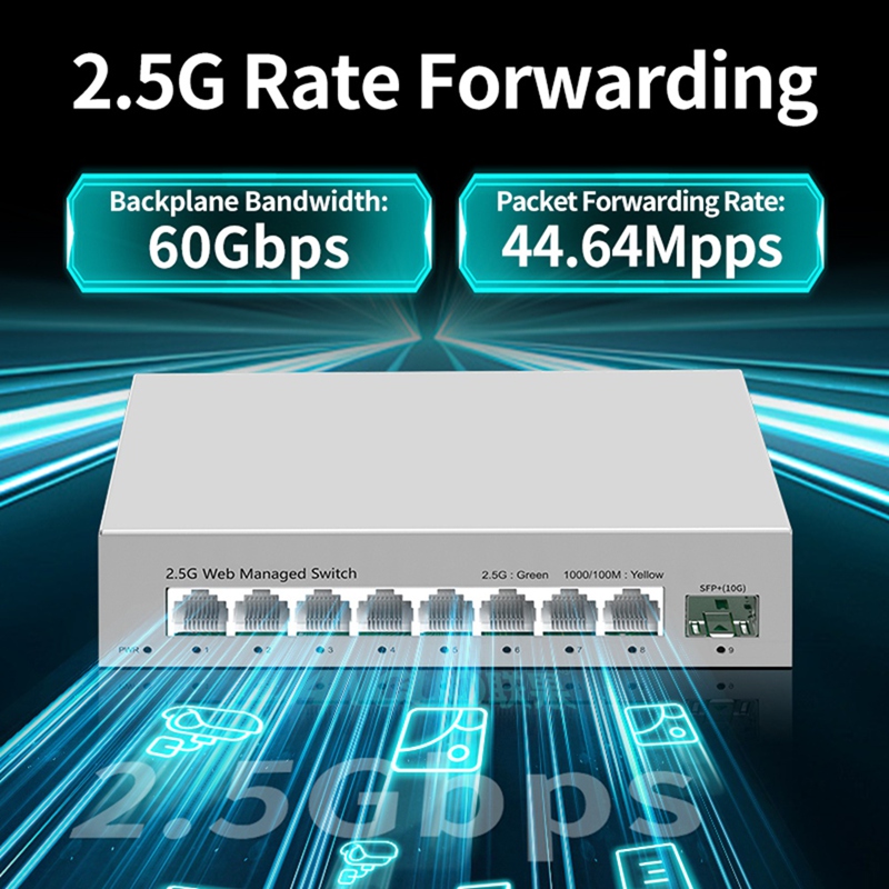 2.5GbE 스마트 관리형 스위치 8포트 2500M 네 - Sfp+ 10G Managed Switch 8 Port 리뷰 및 가격