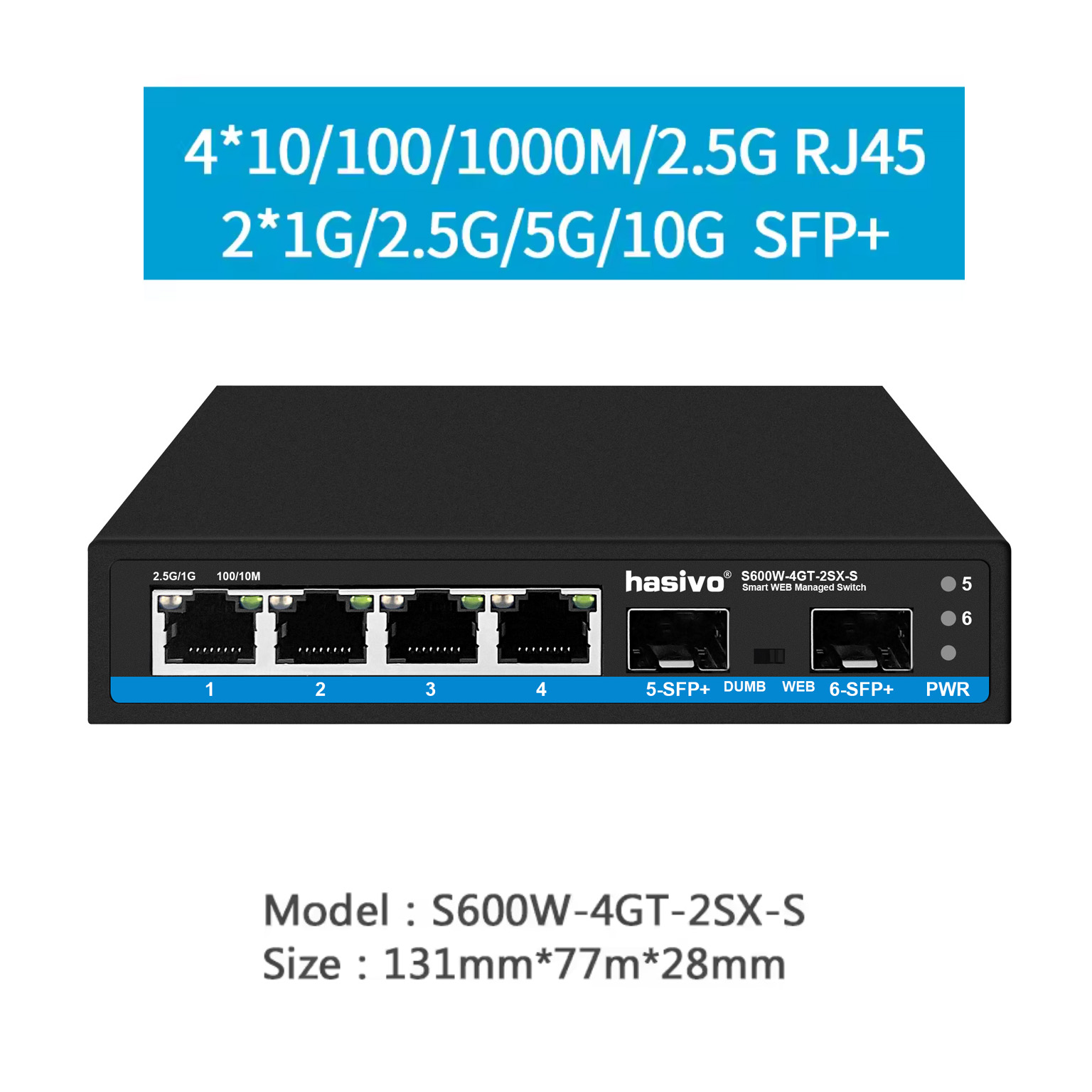 Hasivo 2.5G 네트워크 스위치 4/5/8 포트  - Sfp+ 10G Managed Switch 8 Port 리뷰 및 가격