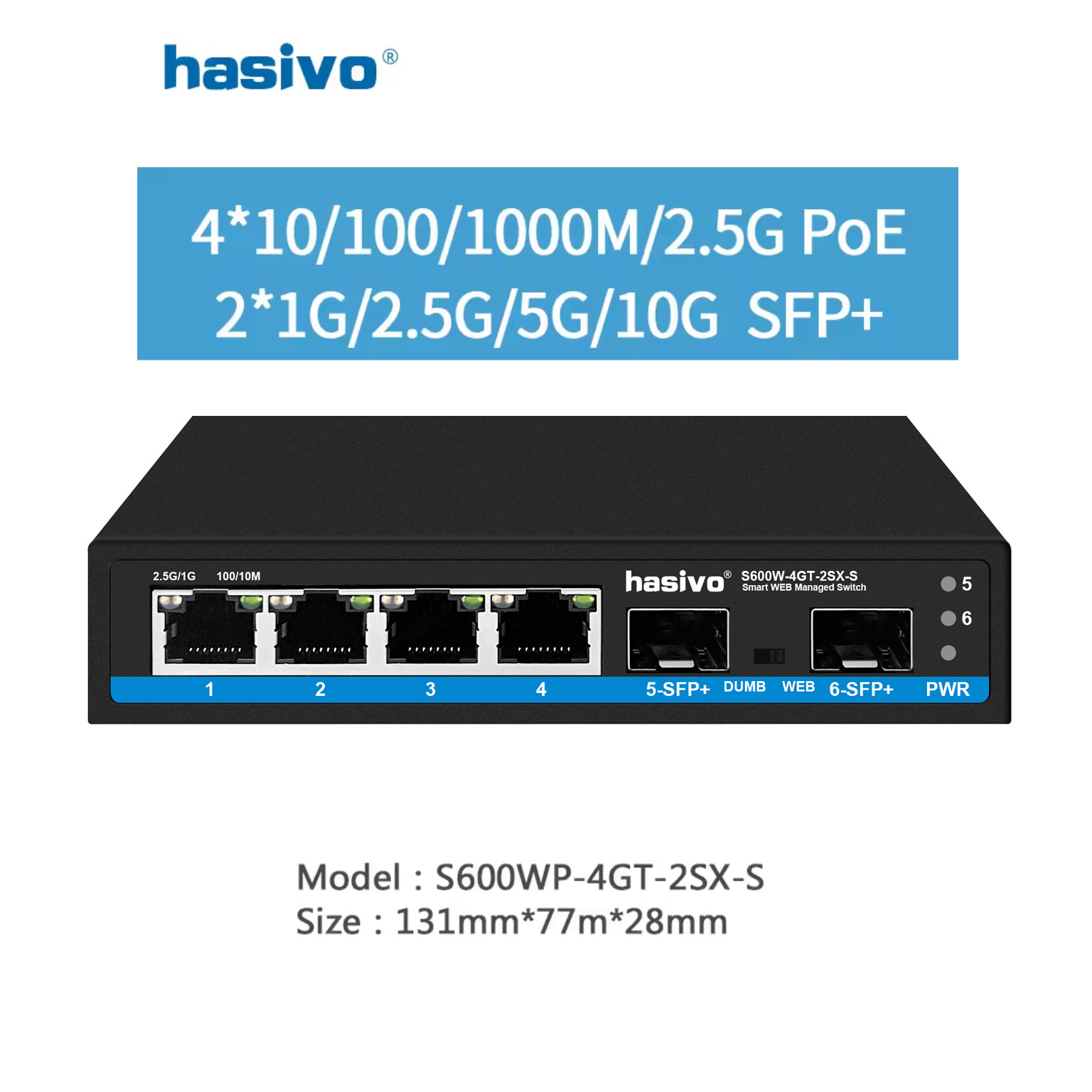 Hasivo 2.5G 네트워크 스위치 4/5/8 포트  - Sfp+ 10G Managed Switch 8 Port 리뷰 및 가격