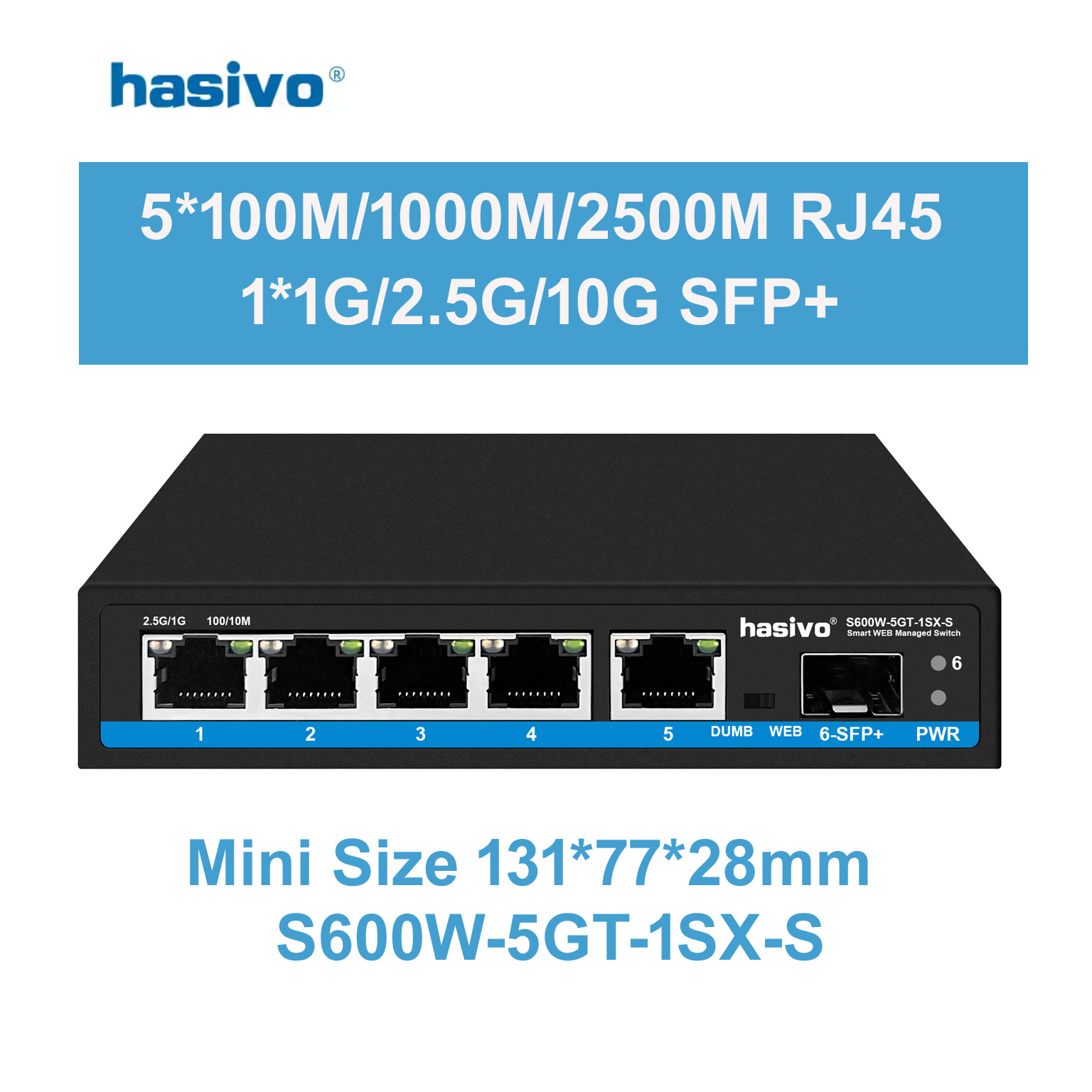 Hasivo 2.5G 네트워크 스위치 4/5/8 포트  - Sfp+ 10G Managed Switch 8 Port 리뷰 및 가격
