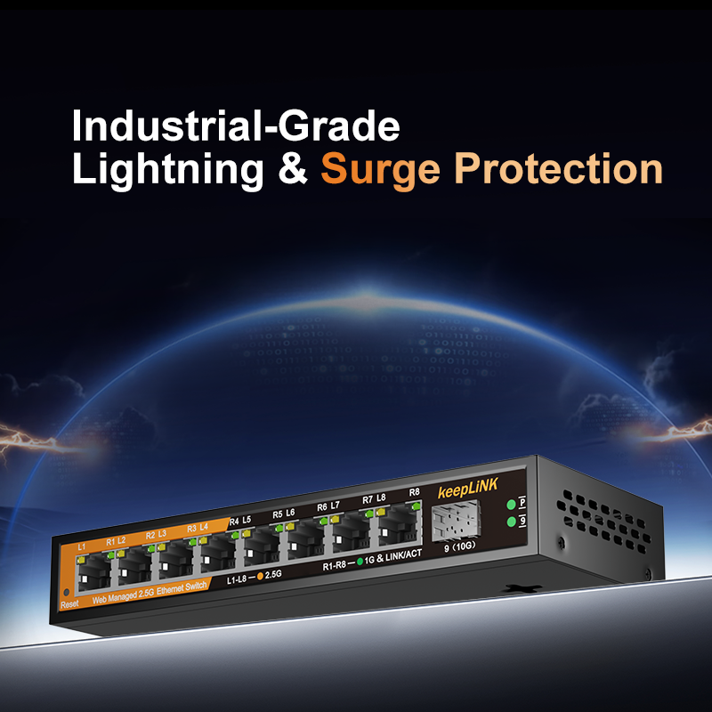 KeepLiNK KP-9000-9XHML-X 2.5Gb - Sfp+ 10G Managed Switch 8 Port 리뷰 및 가격