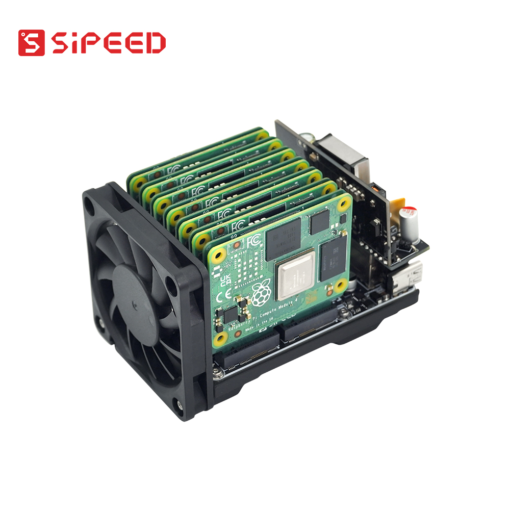 시피드 나노클러스터 7x CM4/CM5 노드 미니 서버 - Deskpi Super6C 리뷰 및 가격