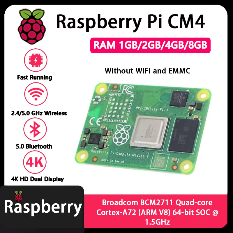 Raspberry Pi CM4 1GB/2GB/4GB/8 - Raspberry Pi Cm4 8Gb Ram 32Gb Emmc Wifi 리뷰 및 가격