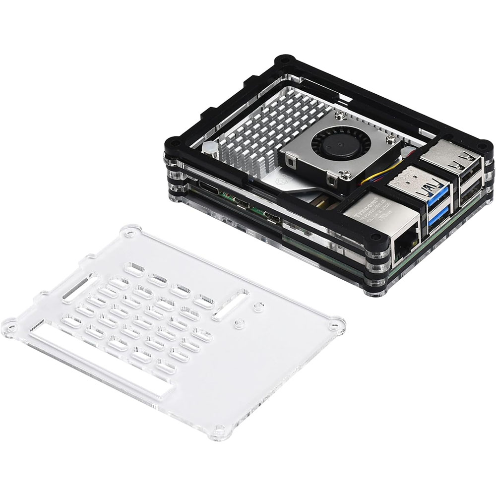 액티브 쿨러 냉각 선풍기 키트가 있는 아크릴 케이스,  - Raspberry Pi 5 8Gb 리뷰 및 가격